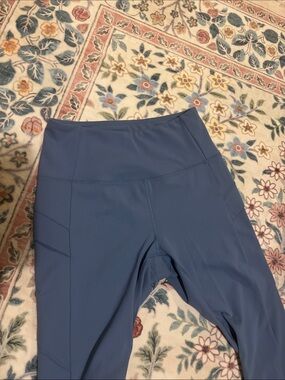 High-Waist Performance Leggings in Slate Blue